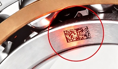 使用滤光片后的轴承二维码